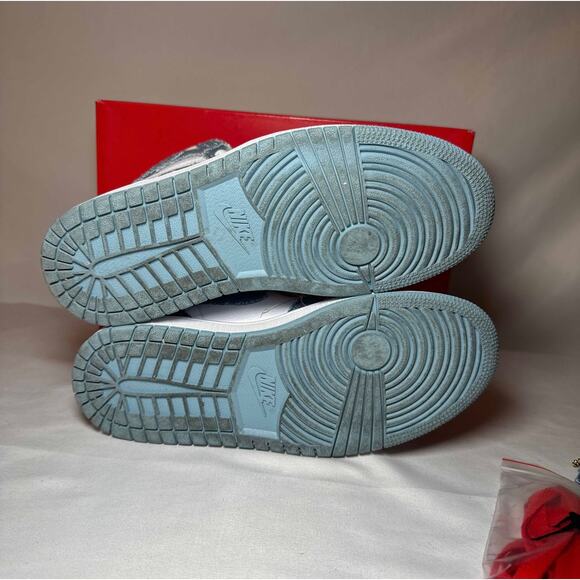 Size 7 Wmns Air Jordan 1 Retro High OG Denim Women's Shoes Ships Now - Picture 6 of 10